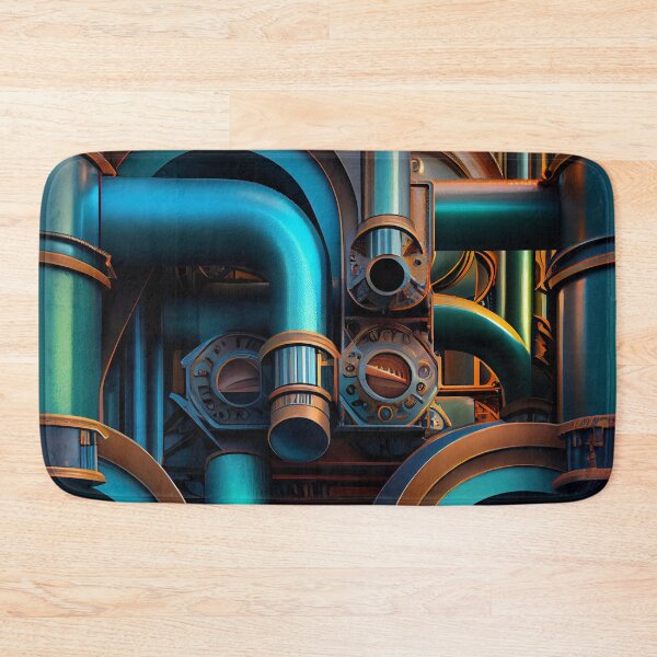 Item preview, Dreamy Dynamic Industrial Pattern Digital Painting designed and sold by CodeAndColors.
