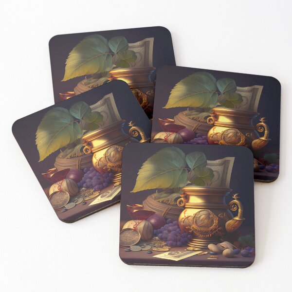 Item preview, Bounty of Wealth Digital Painting designed and sold by CodeAndColors.