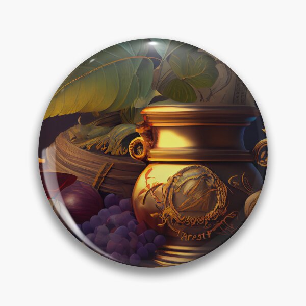 Item preview, Bounty of Wealth Digital Painting designed and sold by CodeAndColors.