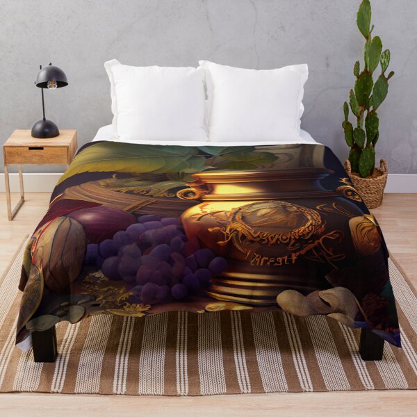 Item preview, Bounty of Wealth Digital Painting designed and sold by CodeAndColors.