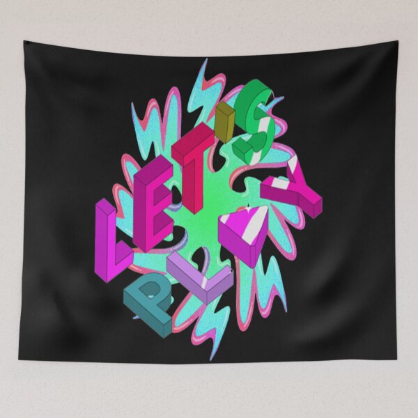 Item preview, Lets Play Abstract Design Psychedelic Graphic Design 2, Abstraction, bold colorful abstract playful design inspired by nature designed and sold by Adri Barnard.