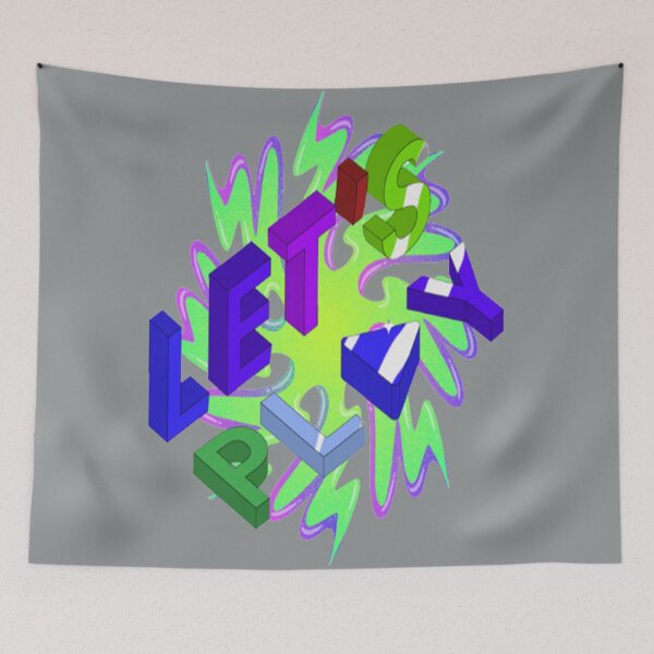 Item preview,  Lets Play Abstract Design Psychedelic Graphic Design 3, Abstraction, bold colorful abstract playful design inspired by nature designed and sold by Adri Barnard.