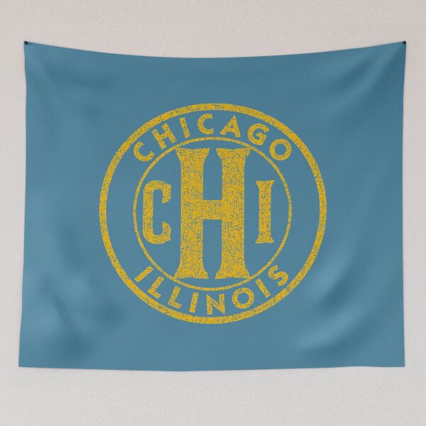 Item preview, Chicago Illinois Vintage Sign Distressed Amber  Classic  designed and sold by MaddisonStephen.