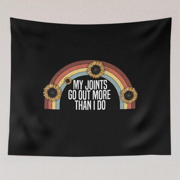Item preview, My Joints Go Out More Than I Do Funny Trendy Sarcasm Quotes designed and sold by TrendyTee24.