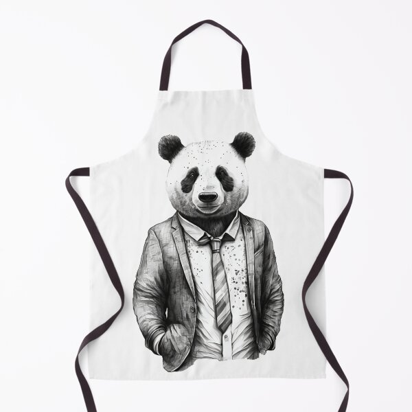 Item preview, Smart Panda wear suit and necktie Human Style office worker theme designed and sold by MaxEXP.
