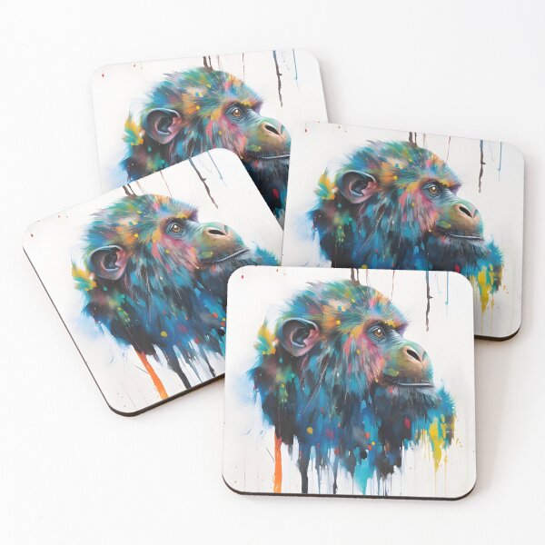 Item preview, Monkey Portrait 40 designed and sold by mrbribe.