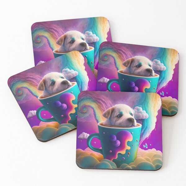 Item preview, Cosmic Puppy latte designed and sold by MANGA Crusade.