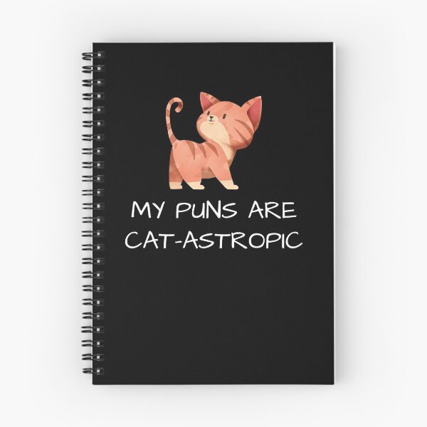 Item preview, My Puns Are Cat-Astrophic Funny Cat Lovers T-Shirt designed and sold by cosfrog.