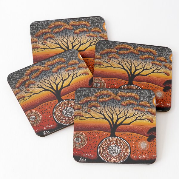Item preview, Native Australian, Aborigian dot painting designed and sold by SvarunPogani.