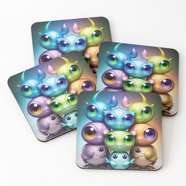 Item preview, Cute Rainbow Creature Friends Detailed designed and sold by VersoShopping.