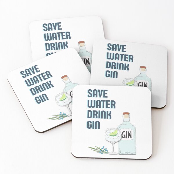 Item preview, Save water drink gin funny gin tonic bottle quote designed and sold by oyptjewellery.