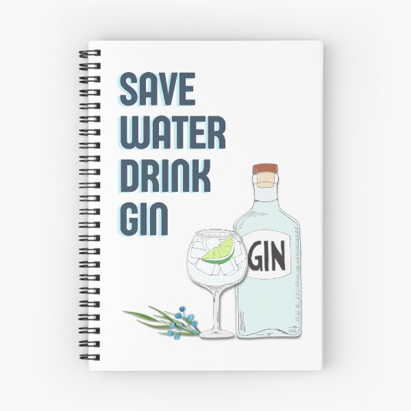 Item preview, Save water drink gin funny gin tonic bottle quote designed and sold by oyptjewellery.