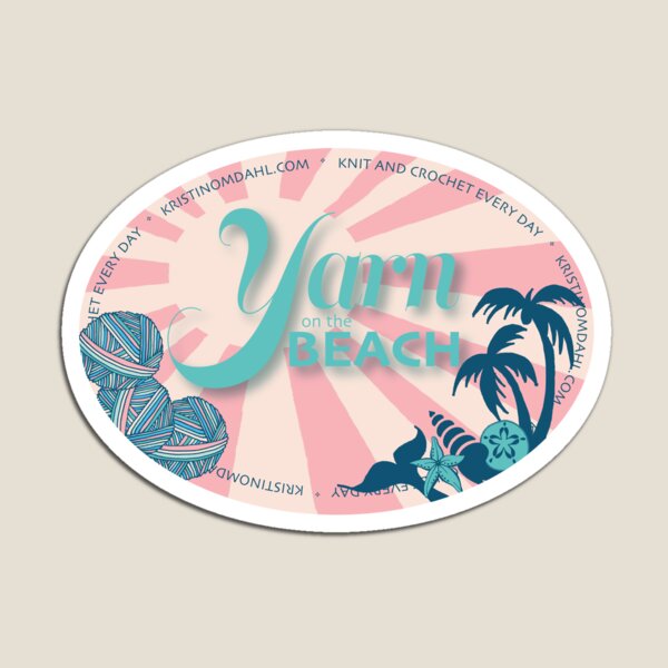 Yarn on the Beach Magnet