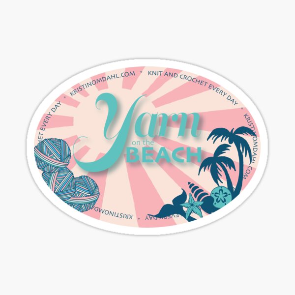 Yarn on the Beach Sticker