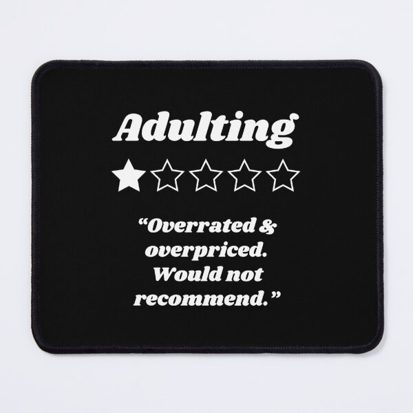 Item preview, Adulting One Star Review designed and sold by ZoollGraphics.