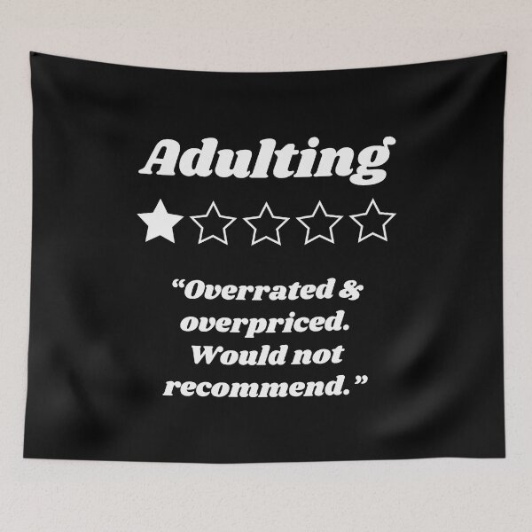 Item preview, Adulting One Star Review designed and sold by ZoollGraphics.
