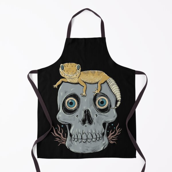 Item preview, Gecko sitting on a skull designed and sold by RGB-Ginger.