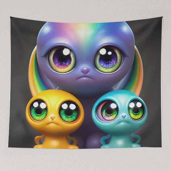 Artikelvorschau, Cute Rainbow Creatures Friends Detailed entworfen und verkauft von VersoShopping.