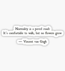 Vincent Van Gogh Quote Sticker