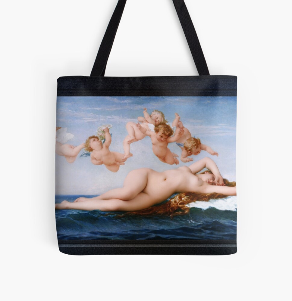 The Birth Of Venus by Alexandre Cabanel Remastered Xzendor7 Classical Art Old Masters Reproductions Tote Bag