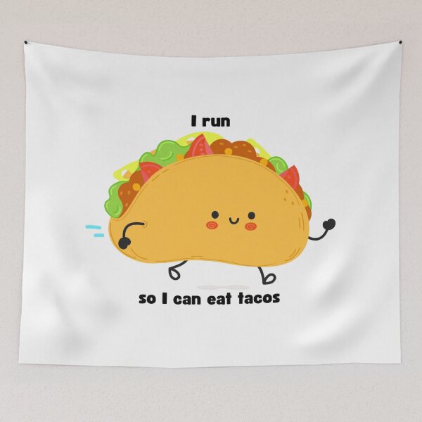 Item preview, Run For Tacos Funny designed and sold by Way Cool Tees.