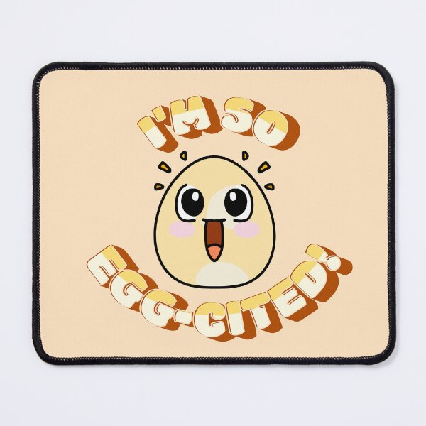 Item preview, I'm So-Egg-Cited! Funny Egg Pun designed and sold by InkspirationGraphics.