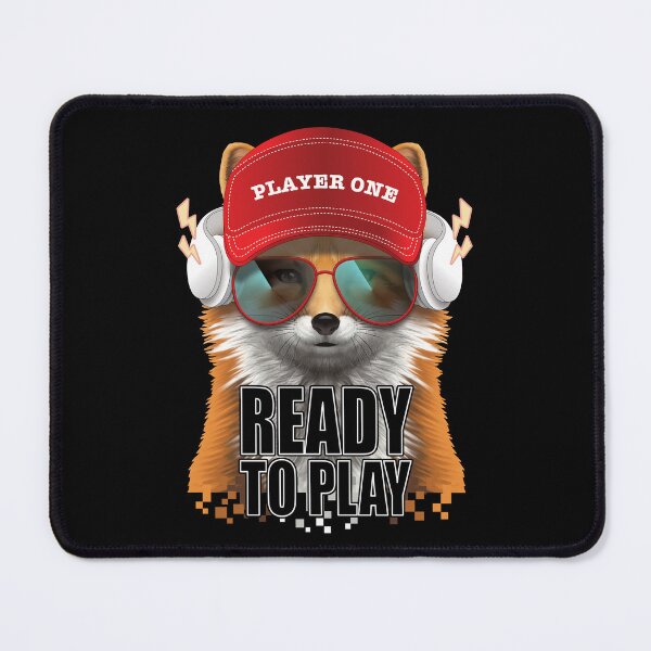 Item preview, Ready to play fox sunglasses red cap headphone digital pixel designed and sold by SetthaSK.