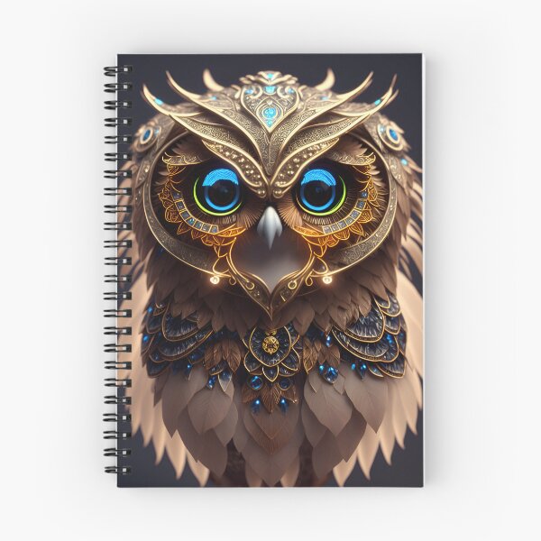 Item preview, Fantasy Blue Eyed Owl designed and sold by GoldenZodiac888.