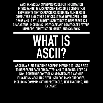 Artwork thumbnail, ASCII Defined - Programming - Computer Teacher by HiddenVerb