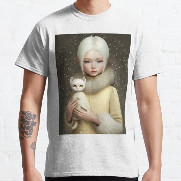 Mystical Meow: The White Cat With Golden Eyes and Matil-Day Classic T-Shirt