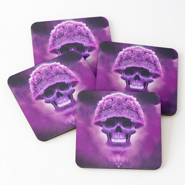 Item preview, Fantasy Purple Skull and Roses designed and sold by Blok45.