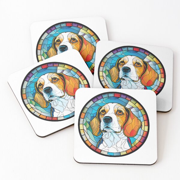 Item preview, Beagle Stained Glass Dog Beagle designed and sold by ThePetozoicEra.