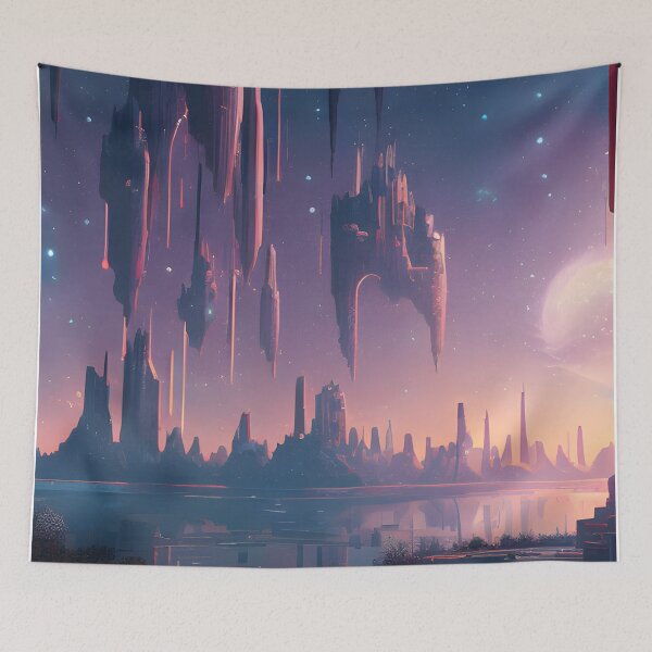 Item preview, Floating City Fantasy landscape designed and sold by VersoShopping.