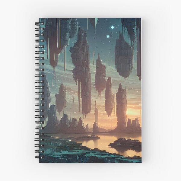 Aperçu de l'œuvre Floating City Fantasy landscape créée et vendue par VersoShopping.