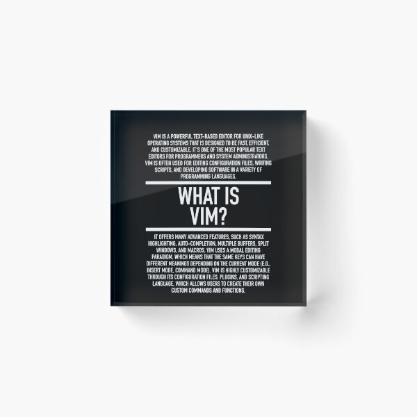 Item preview, Vim Defined - Programming - Linguist - Computer Teacher designed and sold by HiddenVerb.