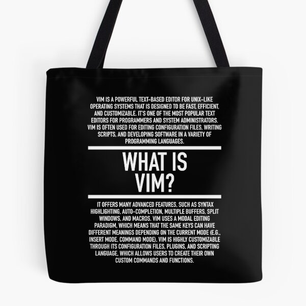 Item preview, Vim Defined - Programming - Linguist - Computer Teacher designed and sold by HiddenVerb.