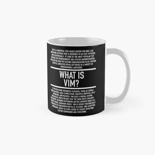 Item preview, Vim Defined - Programming - Linguist - Computer Teacher designed and sold by HiddenVerb.