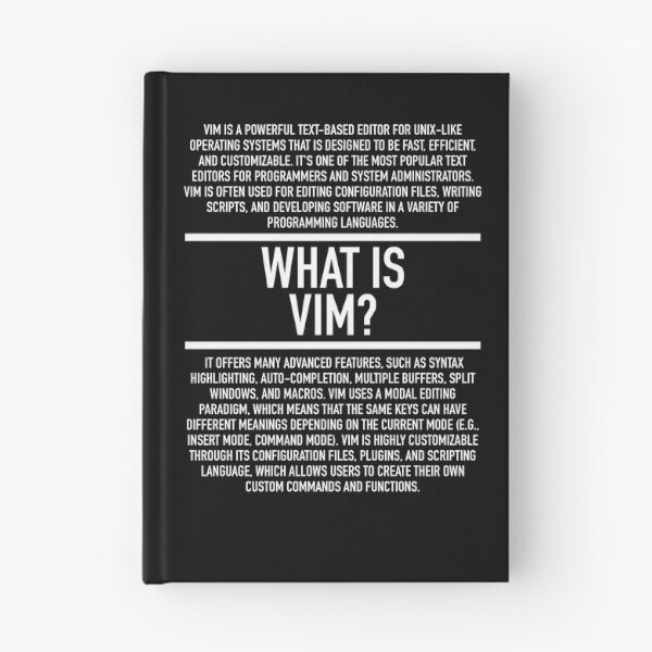 Item preview, Vim Defined - Programming - Linguist - Computer Teacher designed and sold by HiddenVerb.