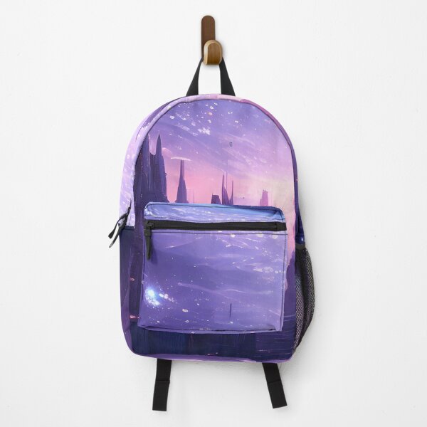 Item preview, Purple Alien Fantasy City Cityscape Landscape designed and sold by VersoShopping.
