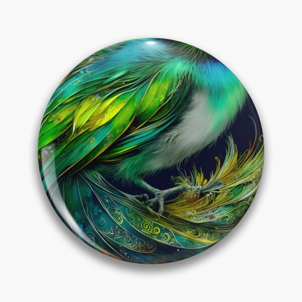 Item preview, Kiwi Bird Sits In The Green Jungle designed and sold by GoldenZodiac888.