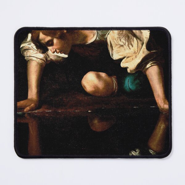Item preview, Narcissus Painting By Caravaggio designed and sold by quackynaut.