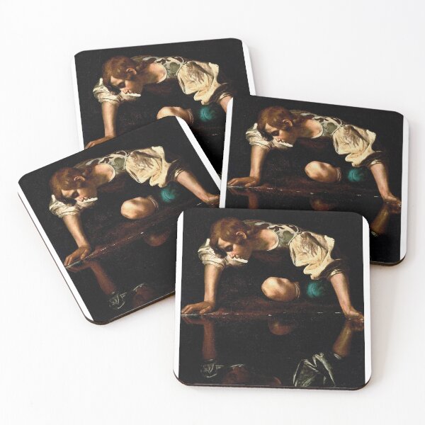 Item preview, Narcissus Painting By Caravaggio designed and sold by quackynaut.