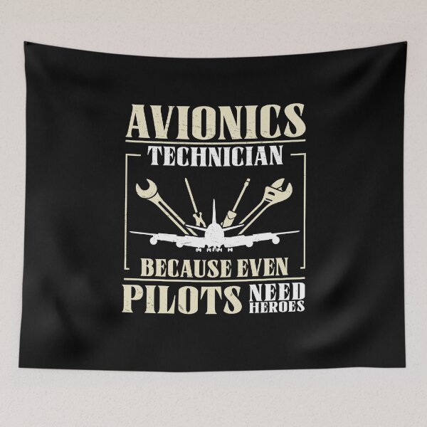 Item preview, Funny Even Pilots Need Heroes For An Avionics Technician Fan designed and sold by StrongShirts.