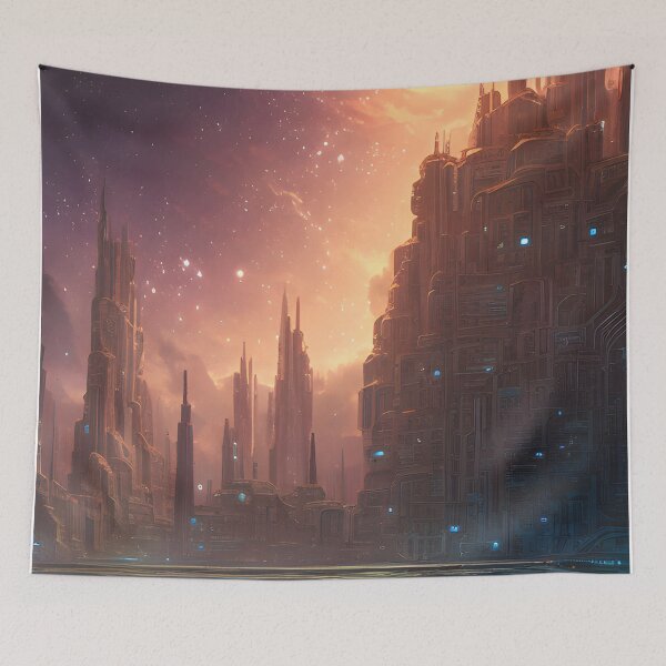 Item preview, Fantasy Futuristic City Cosmos above  designed and sold by VersoShopping.