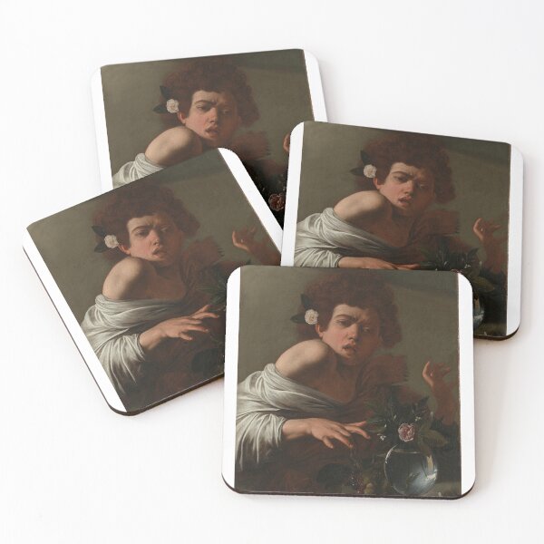 Item preview, "Boy Bitten by a Lizard" Painting By Caravaggio designed and sold by quackynaut.