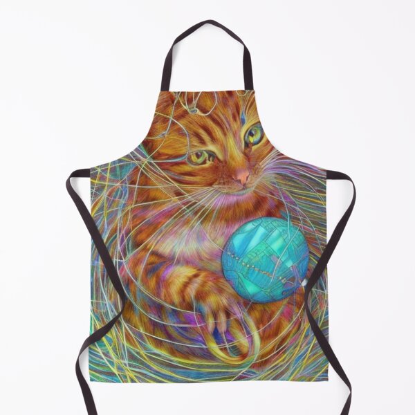 Item preview, Ai generated art - Cat with a ball of string designed and sold by Mindscyther.