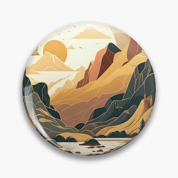 Item preview, Landscape Synthwave and 80s Flat Design designed and sold by EagleOwlStudio.