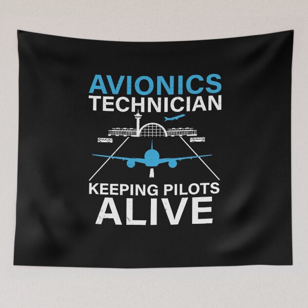 Item preview, Funny Avionics Technician Keeping Pilot Alive Aircraft Techs designed and sold by StrongShirts.
