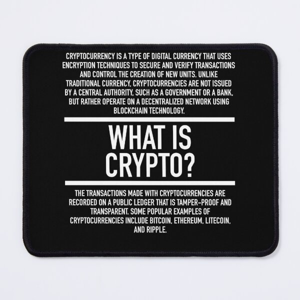 Item preview, Crypto Defined - Cryptocurrency Blockchain Trading designed and sold by HiddenVerb.