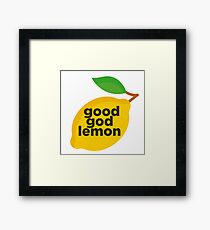 Good God Lemon Sticker & T-Shirt - Gift For TV Lover Framed Print